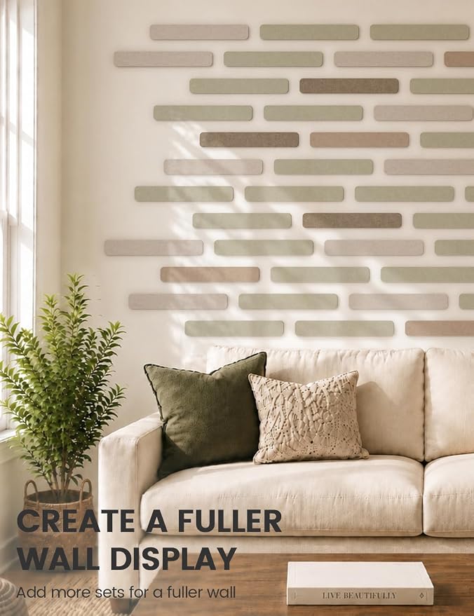 Fluxynara Cork Board Alternative Felt Strip Board 8-Pack 13"x2", Office Pin - Image 7