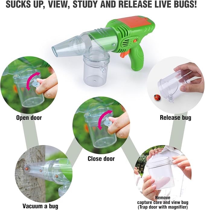 PLAY Bug Catcher Kit for Kids, Bugs Toys for Kids 3-5, Bug Vacuum Catching Kit - Image 5