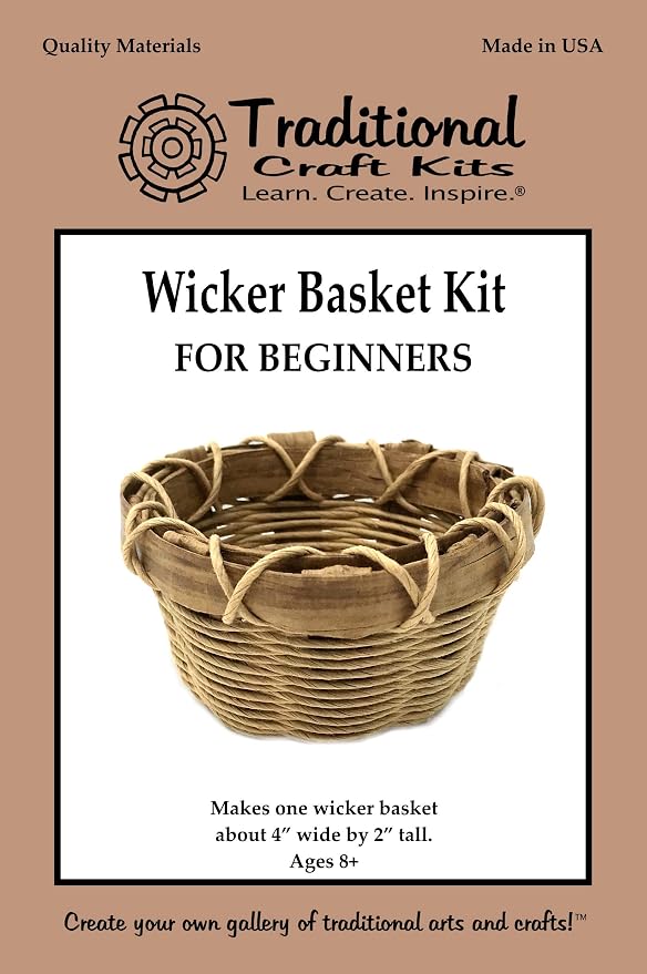 Traditional Craft Kits Wicker Basket Weaving Kit by TraditionalCraftKits