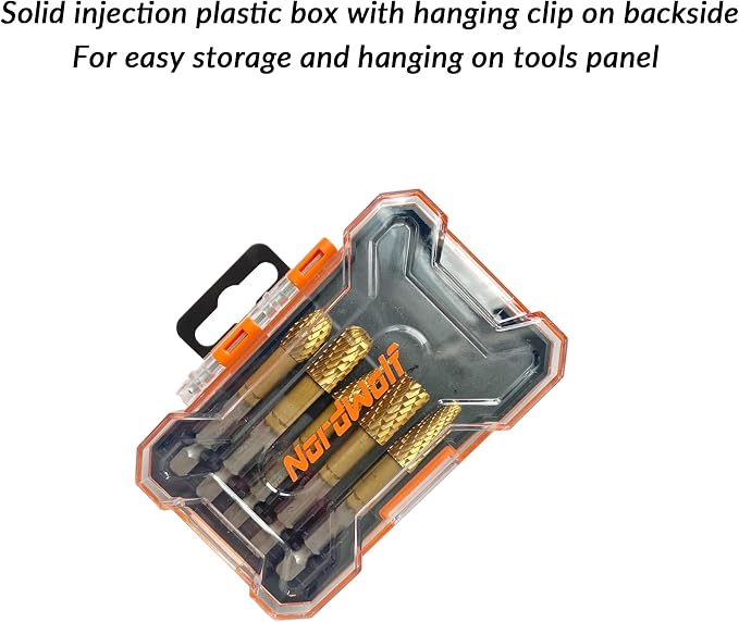 NordWolf 5-Piece Rotary Burr Carving Rasp Files Set, - Image 6