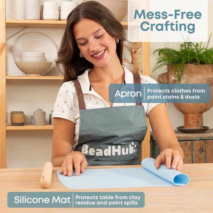 Air Dry Clay Pottery Kit for Adults Beginner, Starter Kit - Image 2
