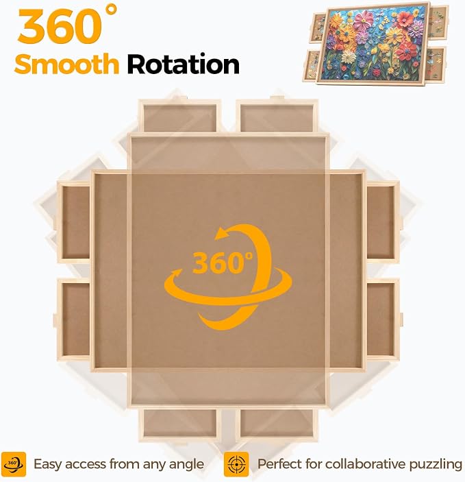 BuilderButler 1500 Pieces Rotating Puzzle Board - Image 4