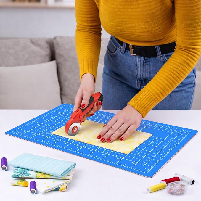 DIYSELF Cutting Mat 8in×6in, Self Healing Cutting Mat, A5 Rotary Cutting Mats - Image 4