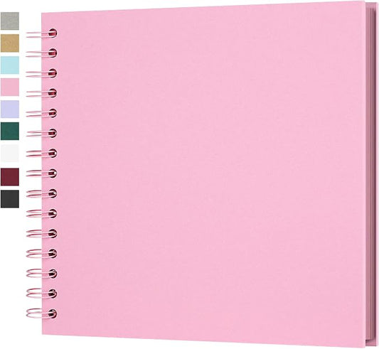 Yopih 8x8 Inch DIY Scrapbook Photo Album, Hardcover Kraft Paper Acid-Free by Yopih