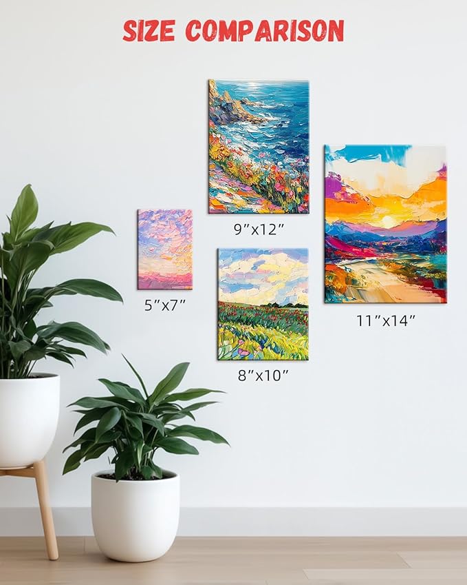 Simetufy 5x7 Inch 96 Pack Small Painting Canvas Boards Mini Blank Canvas Panels - Image 2