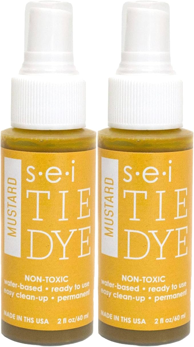 S.E.I. Mustard Tie Dye Spray Bottle: 2oz. Non Toxic Fabric Dye Spray, DIY by SEI