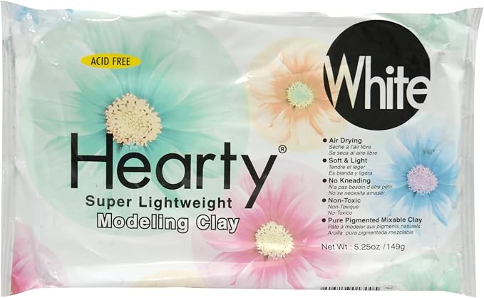 ACTIVA Hearty Clay, 5.25 oz., Bright White by SandtastikProducts