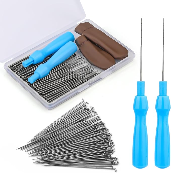 QMNNMA 100Pcs Needle Felting Needles, Needle Felting Tools, Wool Felting Needles by Qmnnma