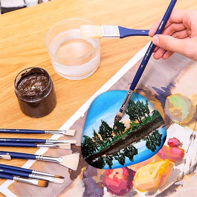 River Rocks for Painting 25 Pcs Large 3.5-5 Inch Flat Smooth Painting Stones - Image 4