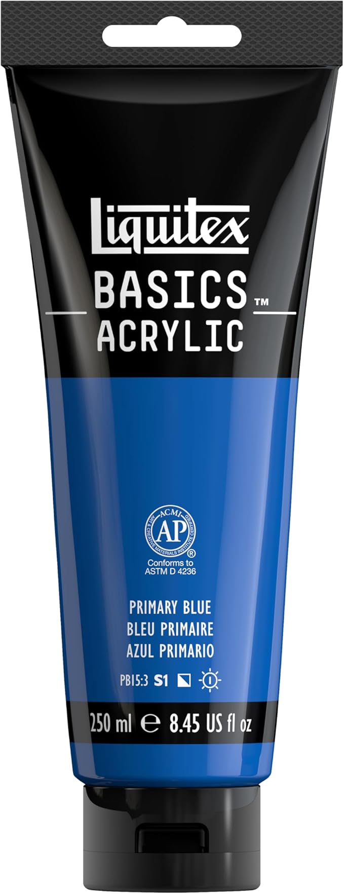 Liquitex BASICS Acrylic Paint, 250ml Tube, Primary Blue by Liquitex
