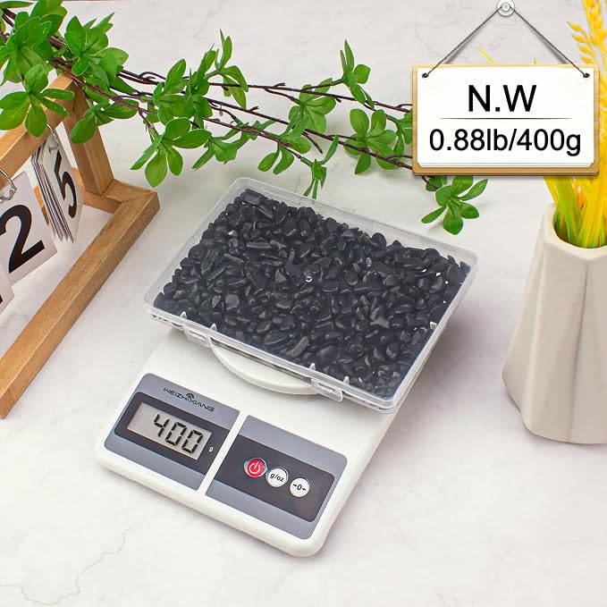 0.88 Lb Black Obsidian Natural Tumbled Healing Crystal Chips Bulk, Aquarium - Image 8