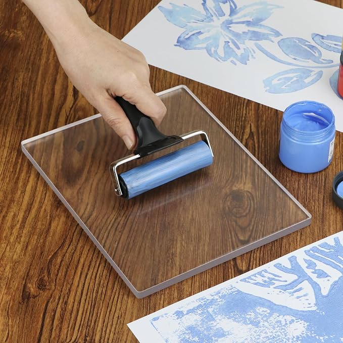 QWORK Monoprinting Print Plate, 6 Pack 8" X 10" Gel Plate, A4 Art Plate - Image 7