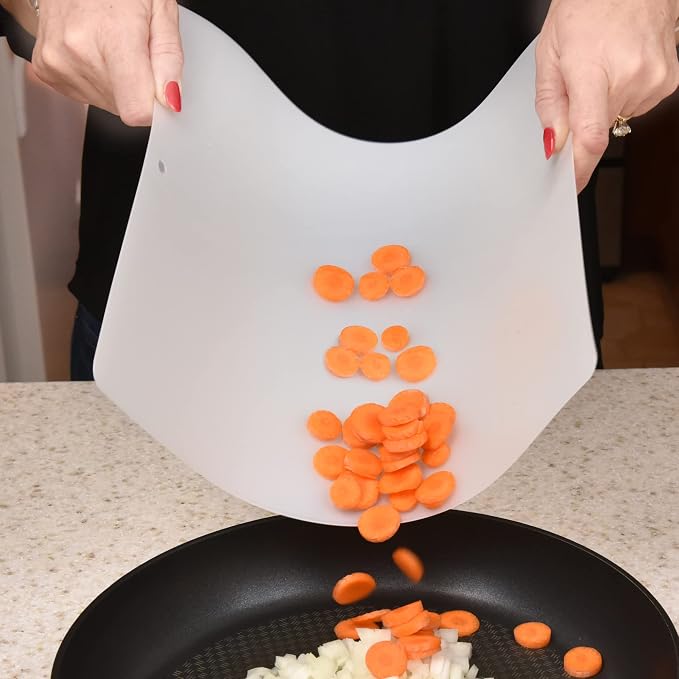 Kitchen Cutting Board | Flexible Chopping Mats | Food Safety | Hanging Hole - Image 4