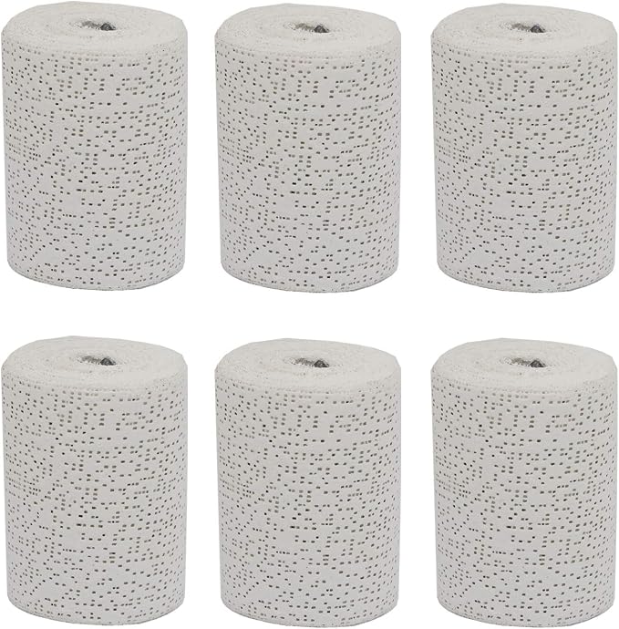 Fermus 6 Pack White Plaster Cloth Gauze Bandages Rolls by Fermus