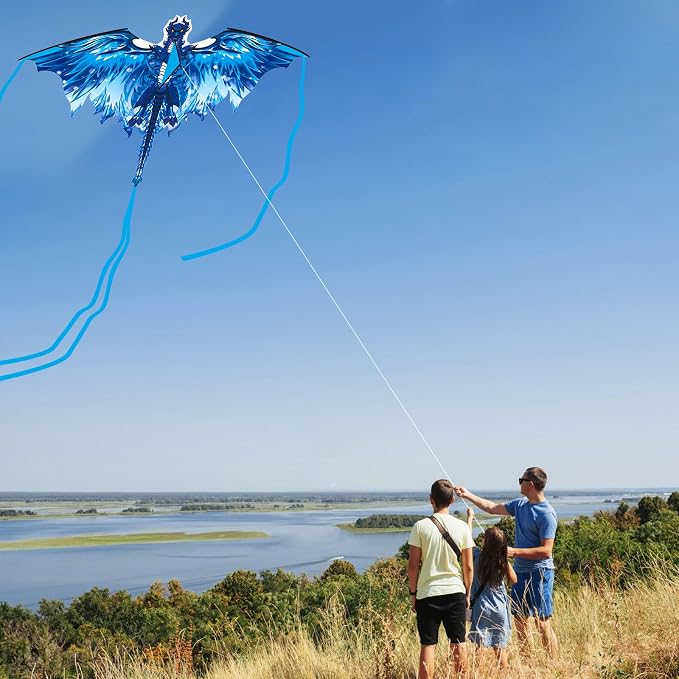 Dragon Kite for Adults, Gifts for Easter, Kites for Kids Ages 4-8 8-12 Easy to - Image 2