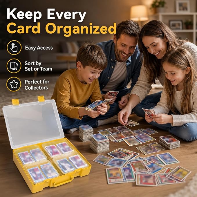 ALCYON 1600+ Trading Card Storage Box, Waterproof Plastic TCG Card Organizer - Image 7