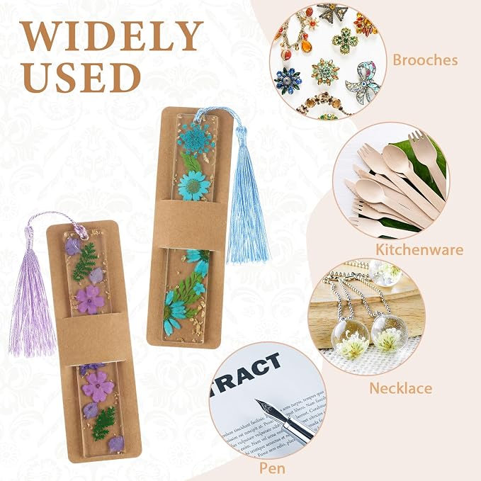 Honoson 200 Set Bookmark Holders Gift Set Kraft Paper Bookmark Sleeves - Image 7