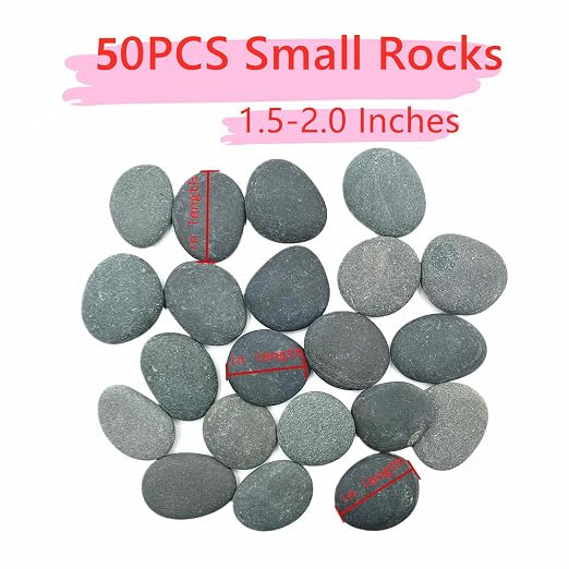 Lifetop 100 PCS Rocks Bulk for Painting, River DIY Rocks Flat & Smooth Kindness - Image 4