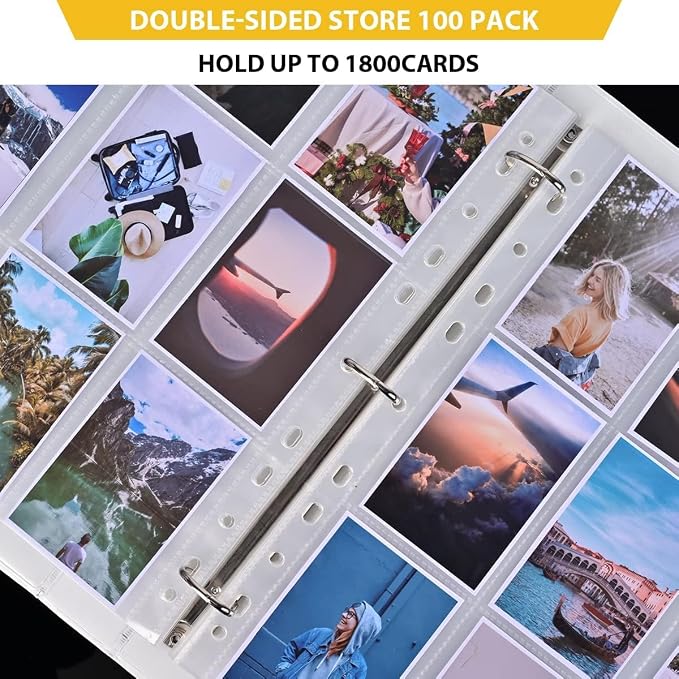 50 Pack, 9 Pocket Page Protector, Trading Card Sleeve, Baseball Card Sheets or - Image 5