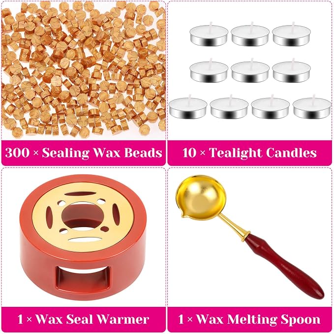 Sealing Wax, Paxcoo 312pcs Sealing Wax Kit - Image 2