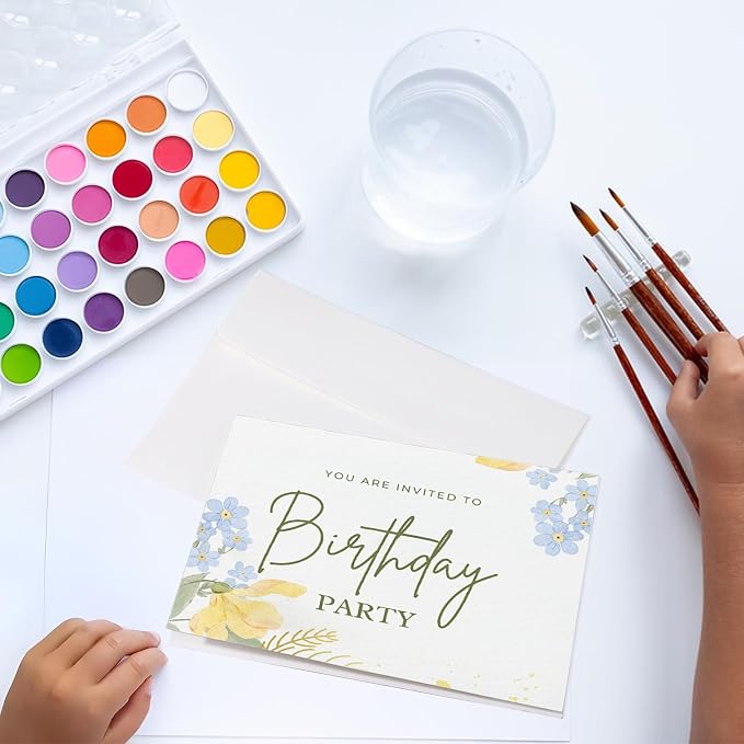200 Pcs Watercolor Bookmark Making Kit, 40 Blank Bookmarks - Image 5