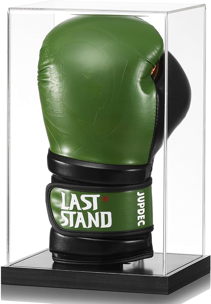 JupDec Boxing Glove Display Case, Full Size UV Protection Souvenirs and by JupDec