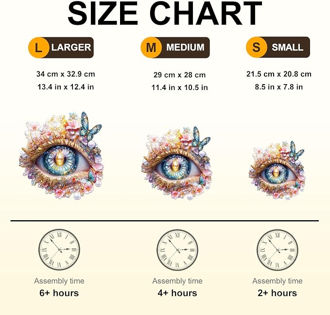 Eden Eye Puzzles Adults Gifts Wooden 175 Pieces 11.4 * 10.5in - Image 4