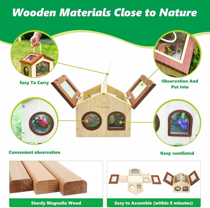 SimpliPlay Kids Bug Catching Kit, 6-in-1 Nature Discovery Kit - Image 5