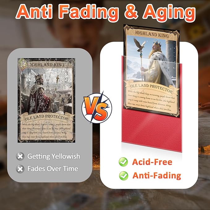 600PCS Card Sleeves for Collectable Gaming Cards, Matte Card Protectors Sleeves - Image 4