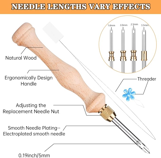 2 Sets of Punch Needle Kit - Image 2