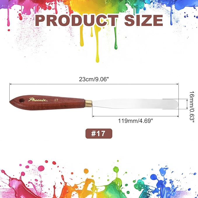 MECCANIXITY Pack of 1 Palette Knife No.17, 9.1" Long Palette Knives - Image 2