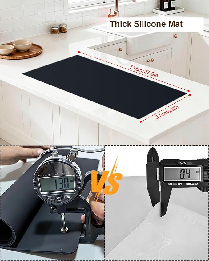 Silicone Mats for Crafts, Silicone Mats for Kitchen Counter, Craft Mat - Image 2