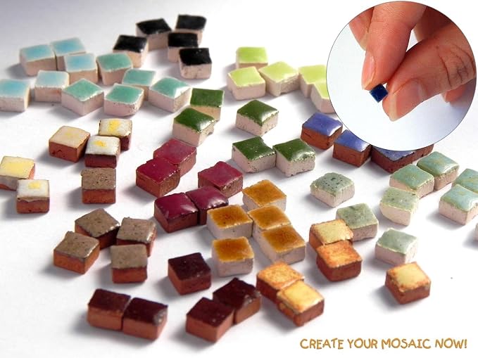 The Perfect DIY Project for Mosaic Lovers, Colorful Mosaic Art Set, 5.9inch - Image 5