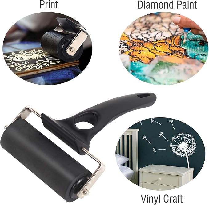 Falling in Art 2 Pack Rubber Roller Brayer - Image 4