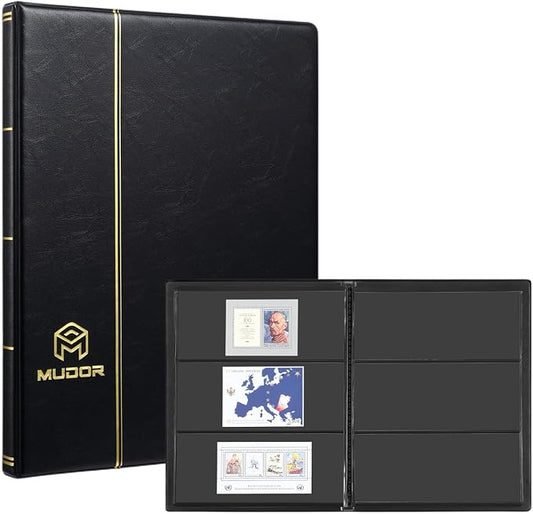 MUDOR 3 Rows Stamp Collection Book, Stamp Albums by MUDOR