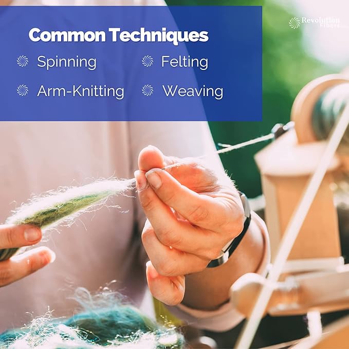 Revolution Fibers Merino Wool Roving | Premium Combed Wool Top | 22 Micron - Image 5
