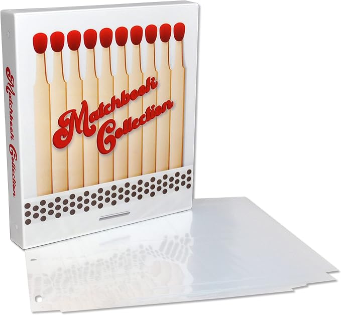 UniKeep Matchbook Cover Collection Storage Album & Display Case | Includes 15 by UniKeep