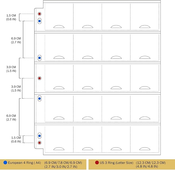30 Sheets Uncle Paul Coin Binder Sheets - Image 4