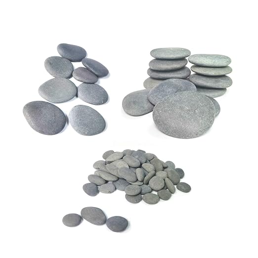 lifetop 120PCS Painting Rocks, DIY Rocks Flat & Smooth Kindness Rocks - Image 3