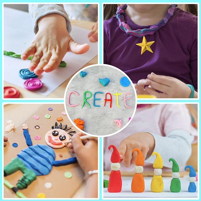 Air Dry Clay, 72 Colors Modeling Magic Clay - Image 3