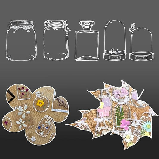 Kaluofan Dried Flower Bookmarks Kit, Handmade Transparent Beautiful Flower Page by Kaluofan