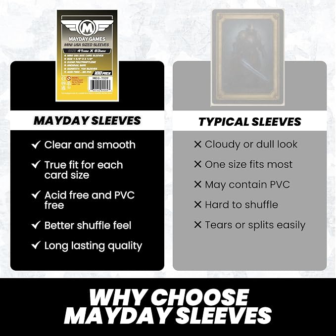 MayDay Games Mini USA Card Sleeves 41x63mm - Image 6