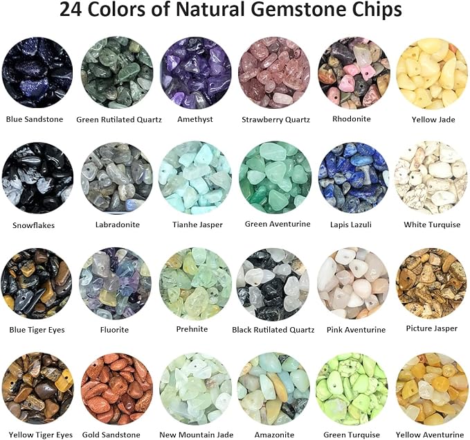 Gemstone Beads Natural Irregular Shaped Stone Chips Crystal Energy Healing Power - Image 2