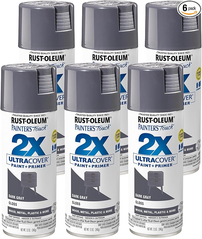 Rust-Oleum 334031-6PK Painter's Touch 2X Ultra Cover Spray Paint, 12 oz by Rust-Oleum