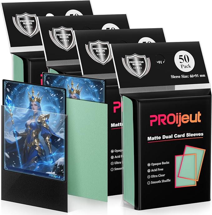 200 Pack Card Sleeves, Matte Dual Trading Card Sleeves - Image 8