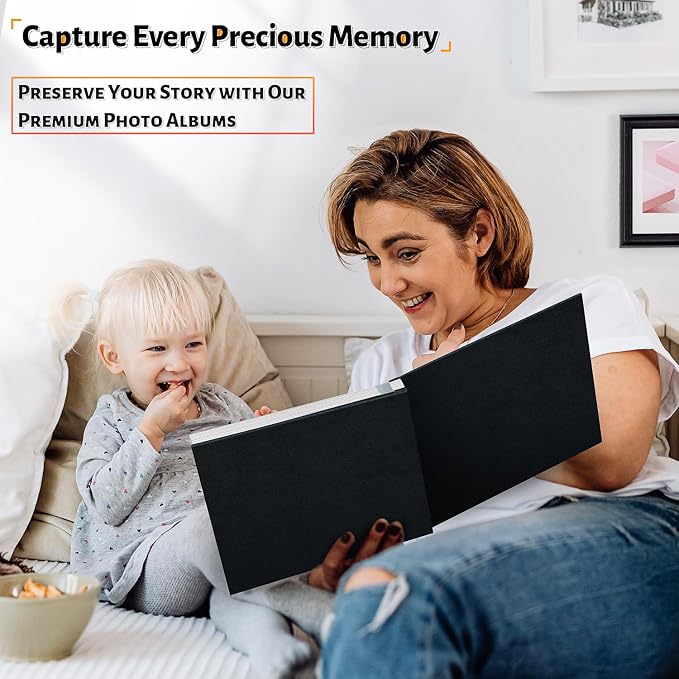 Artfeel Photo Album Self Adhesive Scrapbook, 60 Pages Large Photo Book - Image 6