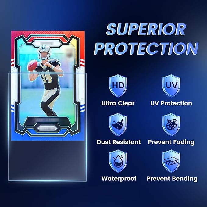 5000ct Clear Card Sleeves for Trading Cards, Baseball Sports Soft Sleeves - Image 4