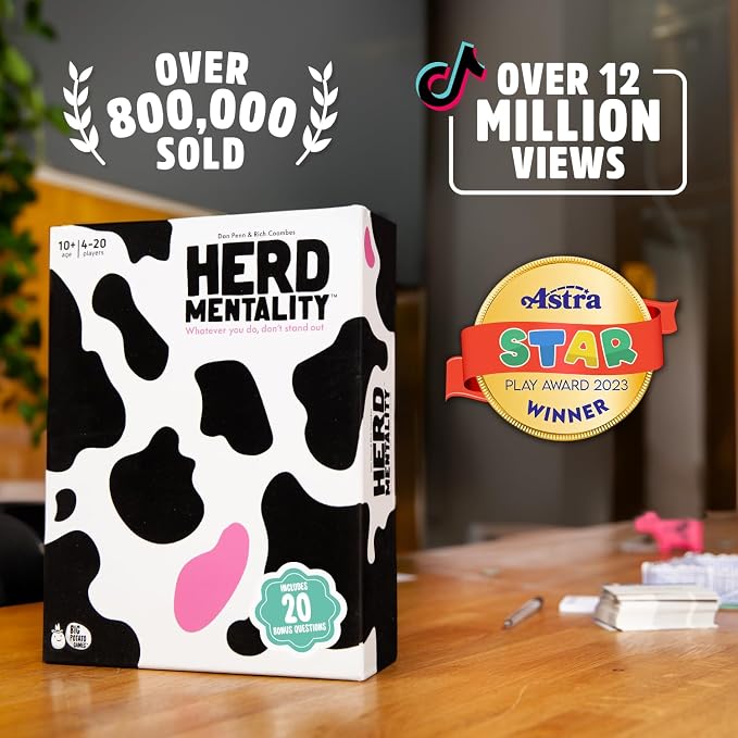 Herd Mentality Udderly Funny Family Board Game, Ages 10+ | Think the Same to Win - Image 7