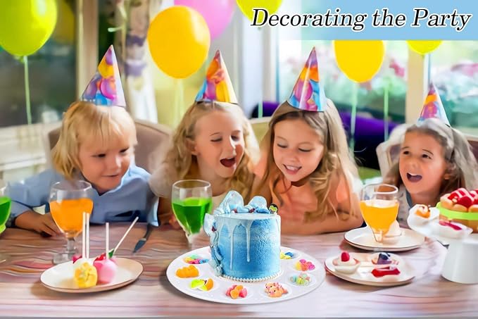 100 PCS Paint Tray Palettes for Kids, Plastic Paint Pallet - Image 6