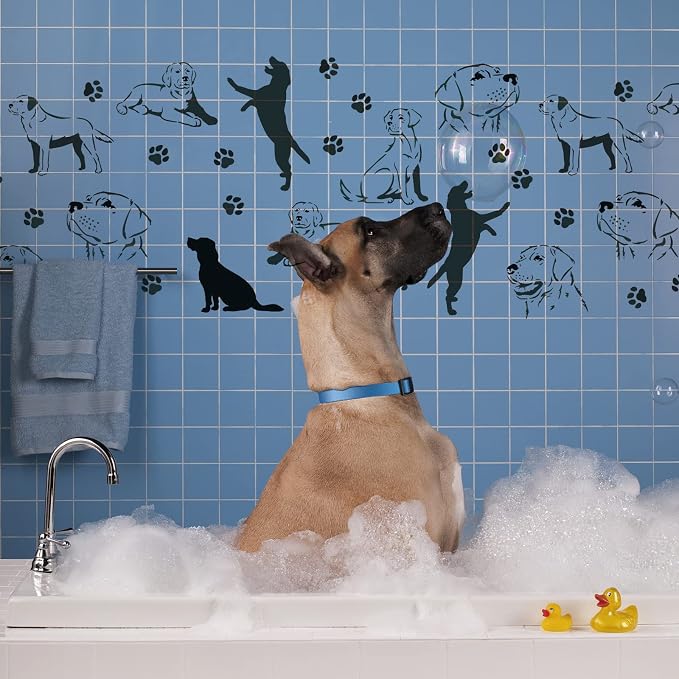 INFUNLY 3pcs Labrador Dog Wall Stencils - Image 7